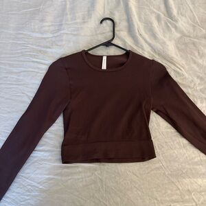 Babaton (Aritzia) Women's Brown Long Sleeve Top
